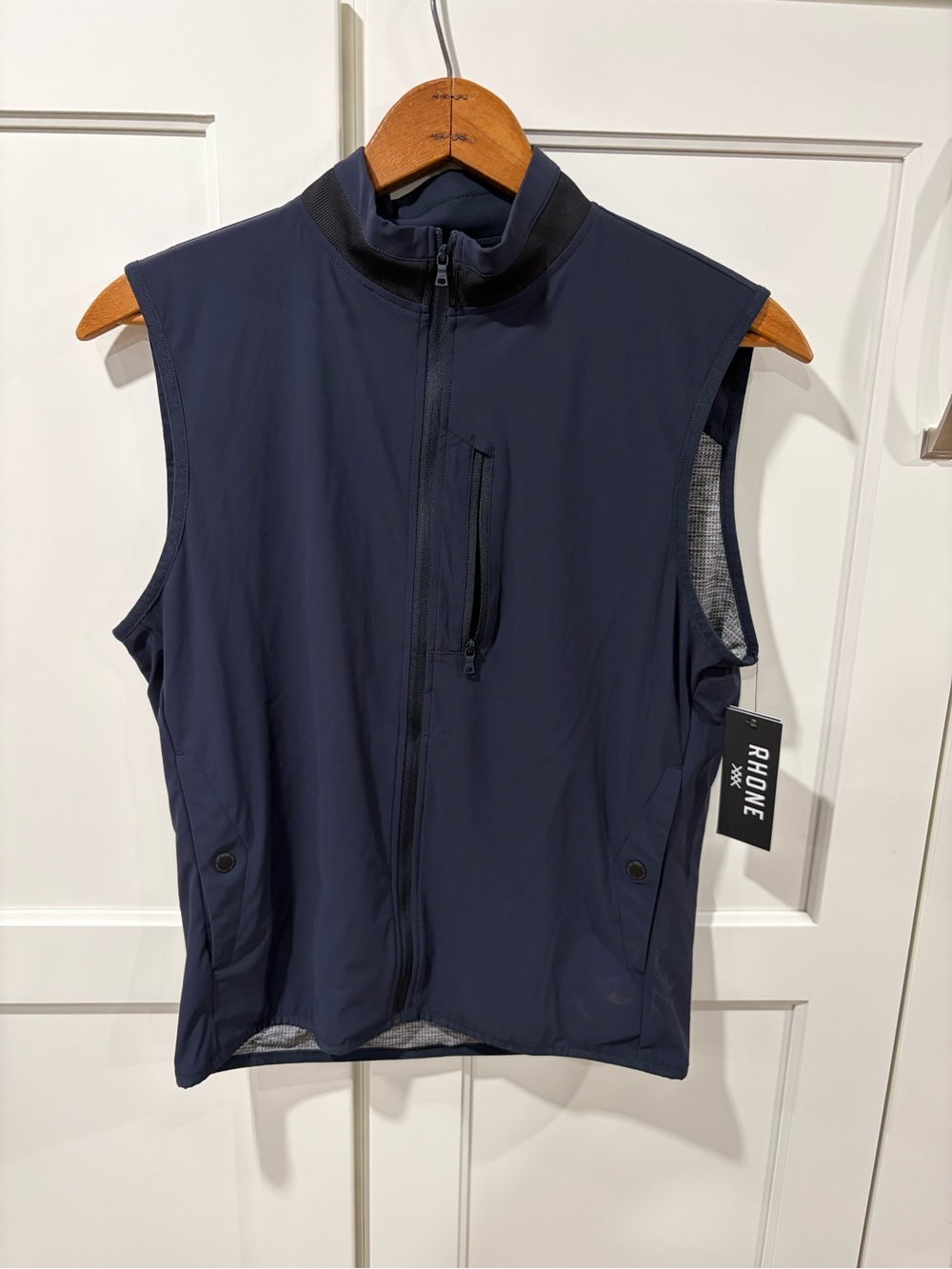 RHONE Men's Dark Navy Full-Zip Performance Vest